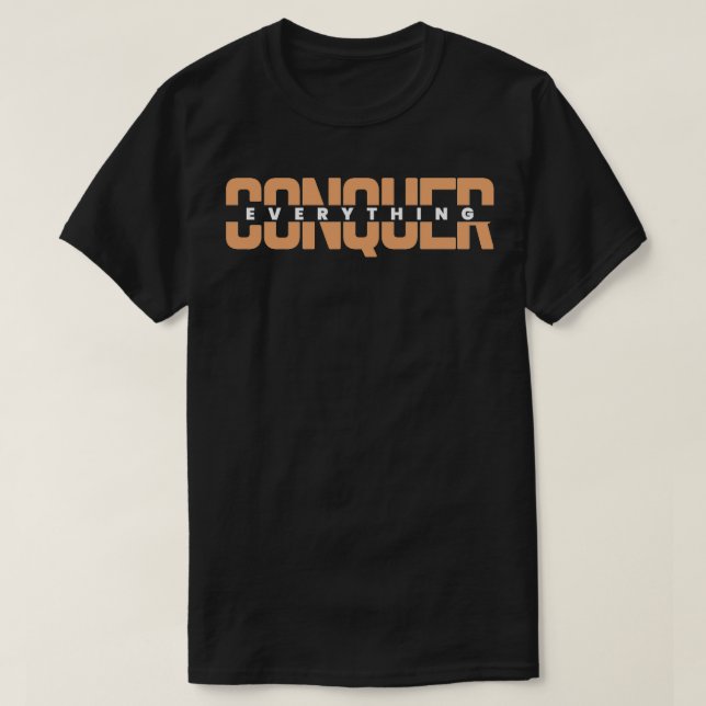 Camiseta Conquistar todo oscuro (Diseño del anverso)