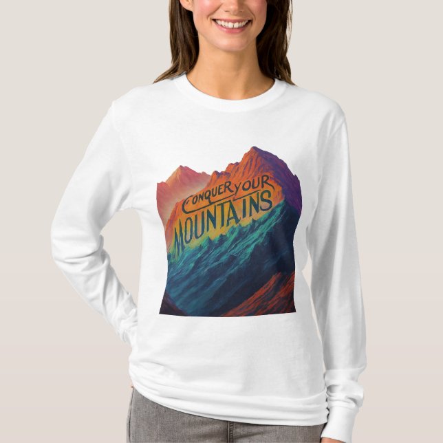 Camiseta Conquistar tus montañas (Anverso)