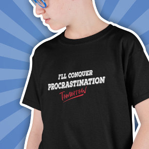 Camiseta Conquistaré la Procrastinación Mañana - Niños Dive