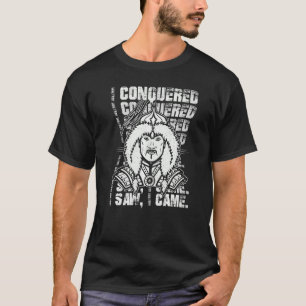 Camiseta Conquisté Y Vi Que Me Volvió Mongol Genghis Khan