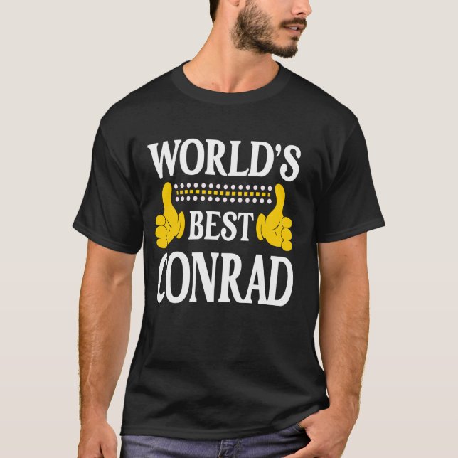 Camiseta Conrad Apellido Equipo Familia Apellido Mejor Mund (Anverso)