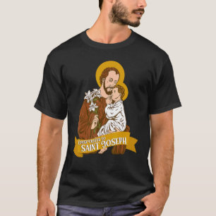 Camiseta Consagración a San José y Niño Jesús Católica