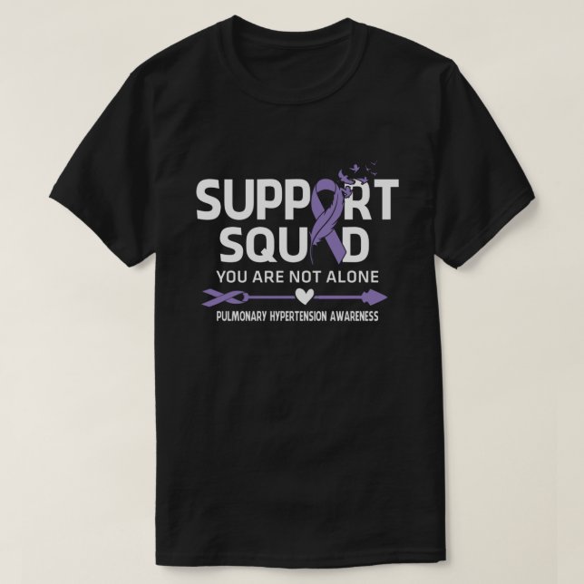 Camiseta Consciente de la hipertensión pulmonar de la briga (Diseño del anverso)