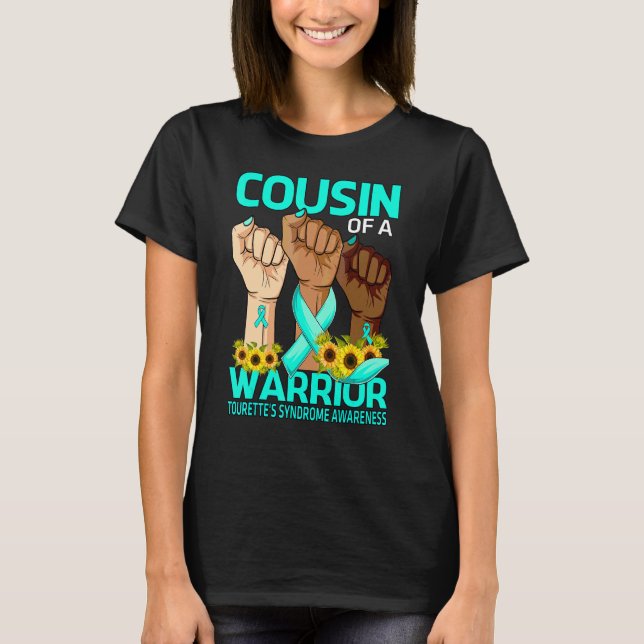 Camiseta Consciente primo de mano de síndrome de Tourette g (Anverso)