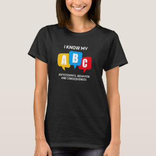 Camiseta Consecuencias de comportamiento de los antecedents