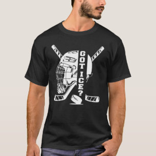 Camiseta Conseguí un jugador de hockey sobre hielo, helmet 