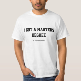 Camiseta Conseguí un masters en el juego video