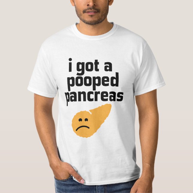 Camiseta Conseguí un páncreas pooped (Anverso)
