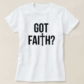 Camiseta conseguida de la fe
