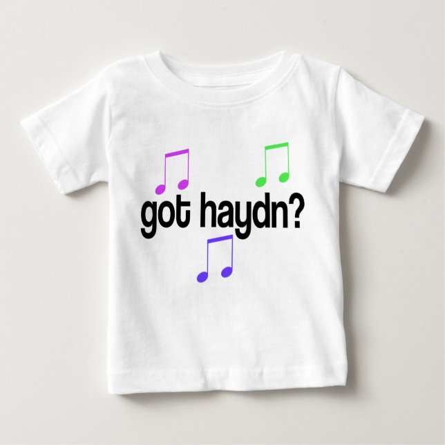 Camiseta conseguida linda del bebé de Haydn (Anverso)