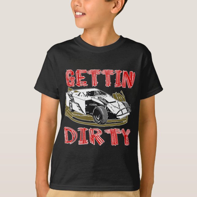 Camiseta Conseguir Carreras modificadas suciedad sucia (Anverso)