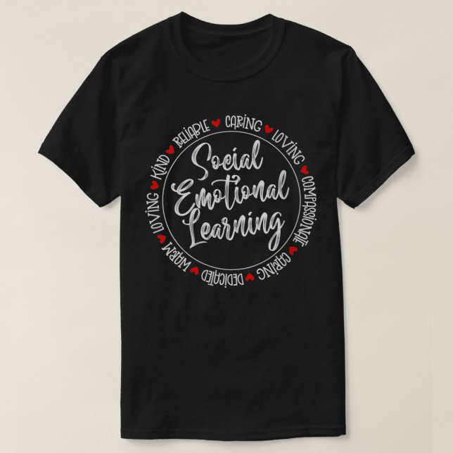 Camiseta Consejera de Corazón de Aprendizaje Emocional para (Diseño del anverso)