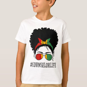 Camiseta Consejera de mujeres africanas desordenadas tontas