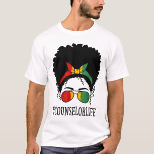 Camiseta Consejera de mujeres africanas desordenadas tontas