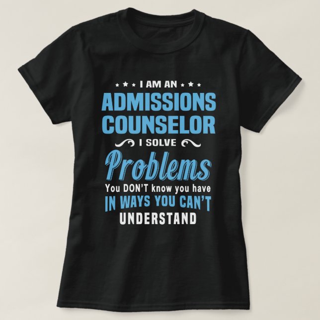 Camiseta Consejero de Admisiones (Diseño del anverso)