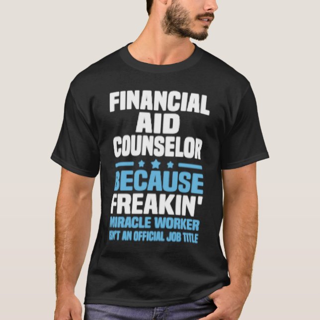 Camiseta Consejero de Ayuda Financiera (Anverso)