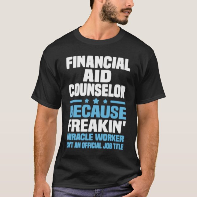 Camiseta Consejero de Ayuda Financiera (Anverso)