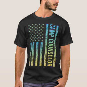 Camiseta Consejero de Campamento Amarillo Azul