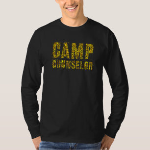 Camiseta Consejero de Campamento Leopardo Imprimir Summer T