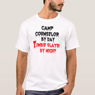 Camiseta Consejero de campamento por día Zombie Slayer por 
