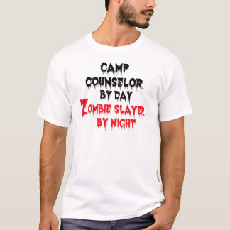 Camiseta Consejero de campamento por día Zombie Slayer por