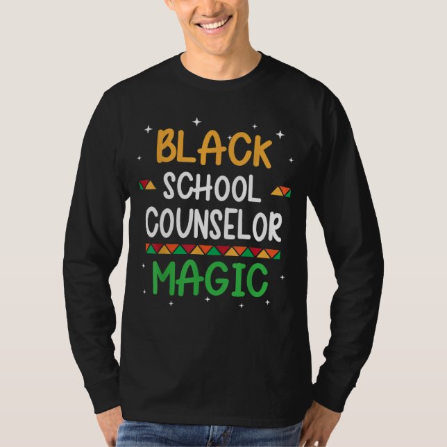 Camiseta Consejero de la Escuela Negra Magia Historia Negra (Anverso)