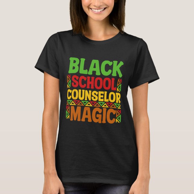 Camiseta Consejero de la Escuela Negra Magia Mes de Histori (Anverso)