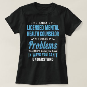 Camiseta Consejero de Salud Mental con licencia