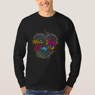 Camiseta Consejero de Salud Mental Terapeuta de Conciencia 