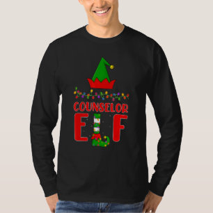 Camiseta Consejero Elf Navidades de iluminación familiar co