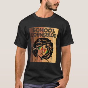 Camiseta Consejero escolar Afro-American Black Histo