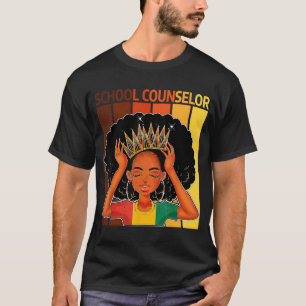 Camiseta Consejero escolar Afro-American Black Histo