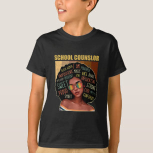 Camiseta Consejero escolar Afro-American Black Histo