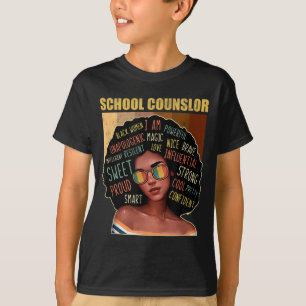 Camiseta Consejero escolar Afro-American Black Histo