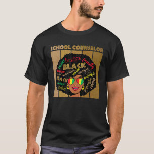 Camiseta Consejero escolar Afro-American Black Histo