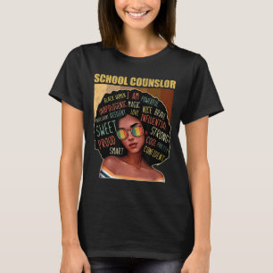 Camiseta Consejero escolar Afro-American Black Histo