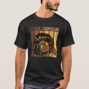 Camiseta Consejero escolar Afro-American Black Histo