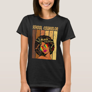 Camiseta Consejero escolar Afro-American Black Histo