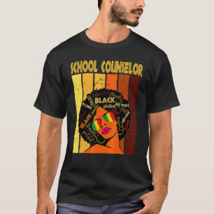 Camiseta Consejero escolar Afro-American Black Histo