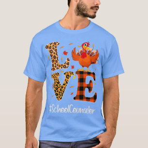 Camiseta Consejero escolar ama al leopardo de acción de gra