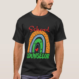 Camiseta Consejero Escolar Divertido Arcoíris Dulce Agradec