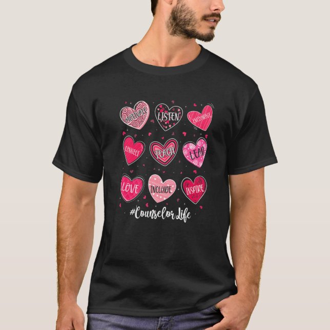 Camiseta Consejero Escolar El día de San Valentín de Vida C (Anverso)