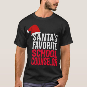 Camiseta Consejero escolar favorito de Santa Claus, Navidad