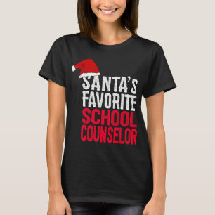 Camiseta Consejero escolar favorito de Santa Claus, Navidad
