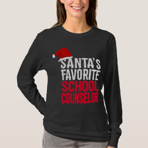 Camiseta Consejero escolar favorito de Santa Claus, Navidad