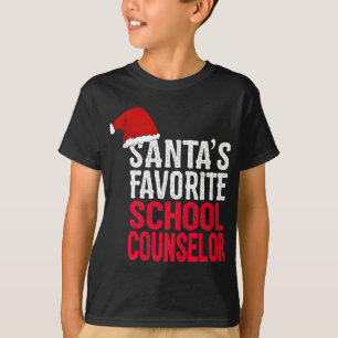 Camiseta Consejero escolar favorito de Santa Claus, Navidad