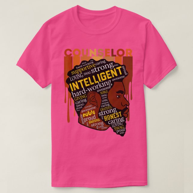Camiseta Consejero escolar Hombres negros Aman a Melanin (Diseño del anverso)