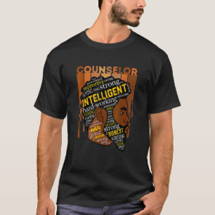 Camiseta Consejero escolar Hombres negros Aman a Melanin