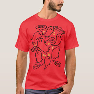 Camiseta Consejero escolar lindo fantasma ghoul miedo diver