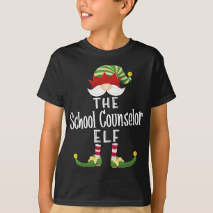 Camiseta Consejero Escolar Navidades Elf Funny Pajama Fiest